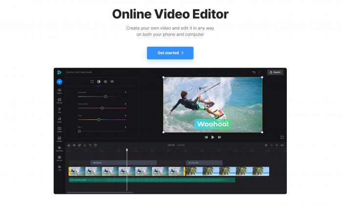 Clideo Video Editor
